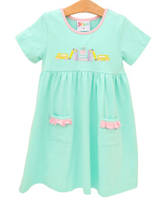 Jellybean Wheels On the Bus Pocket Dress