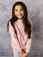 Load image into Gallery viewer, Preorder Pink Pom Pom Scalloped Neck Sweater