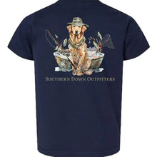 Load image into Gallery viewer, Preorder Dog in Boat Toddler Tee- Navy