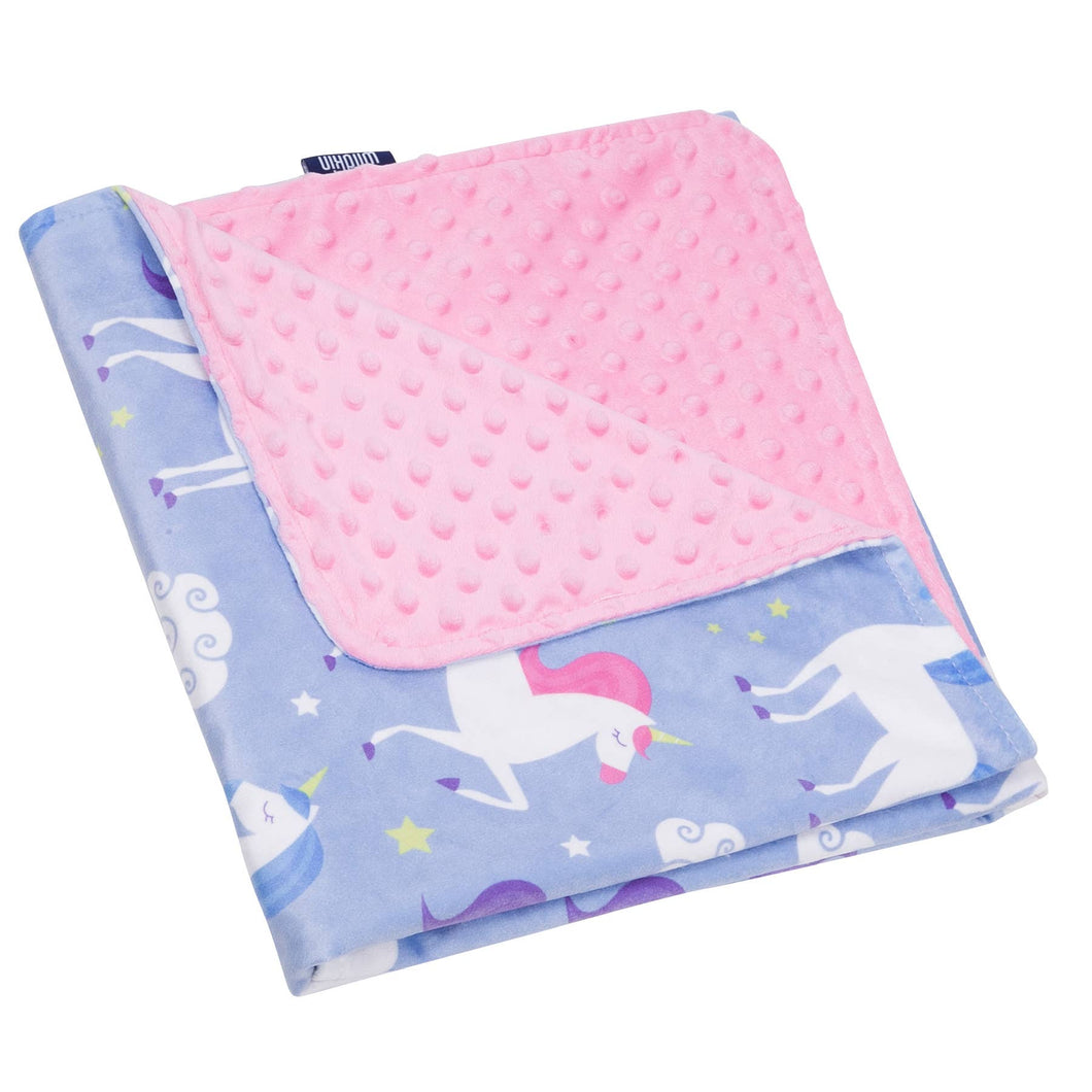 Unicorn Plush Blanket - Purple