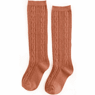 Little Stocking Co. Marmalade Cable Knit Knee High Socks
