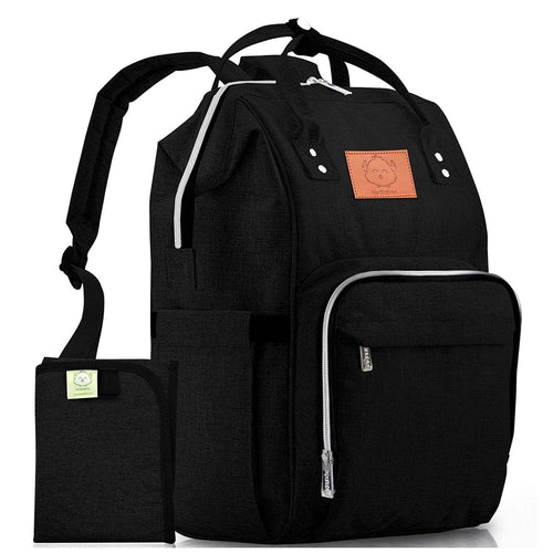 KeaBabies Original Diaper Backpack Black