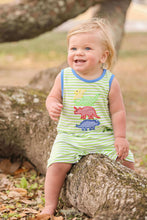 Load image into Gallery viewer, Jellybean Dinosaur Applique Romper