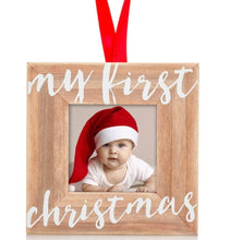 Load image into Gallery viewer, My First Christmas Photo Ornament