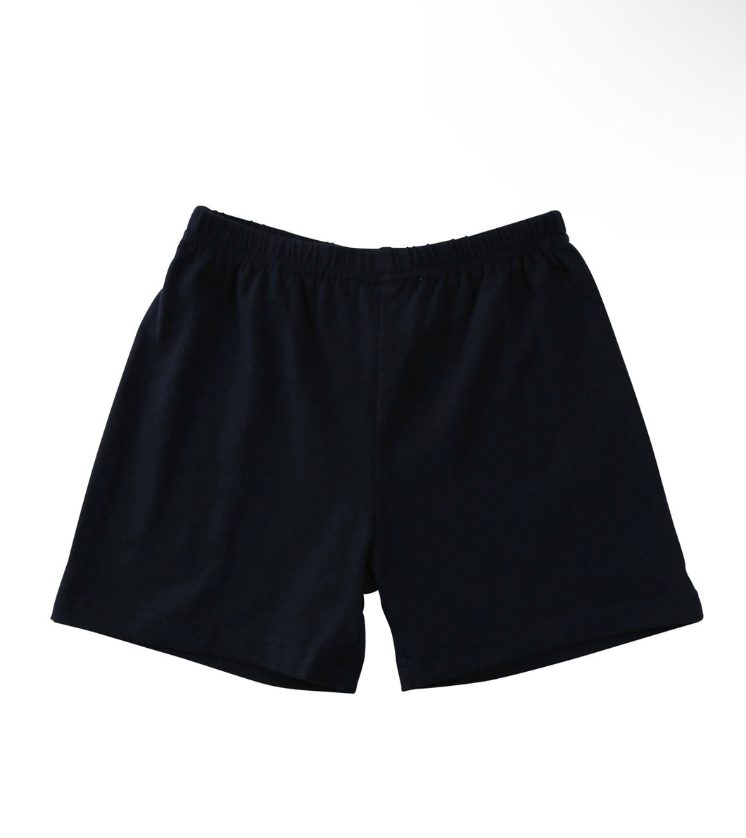 Jellybean Knit Cotton Shorts- Navy