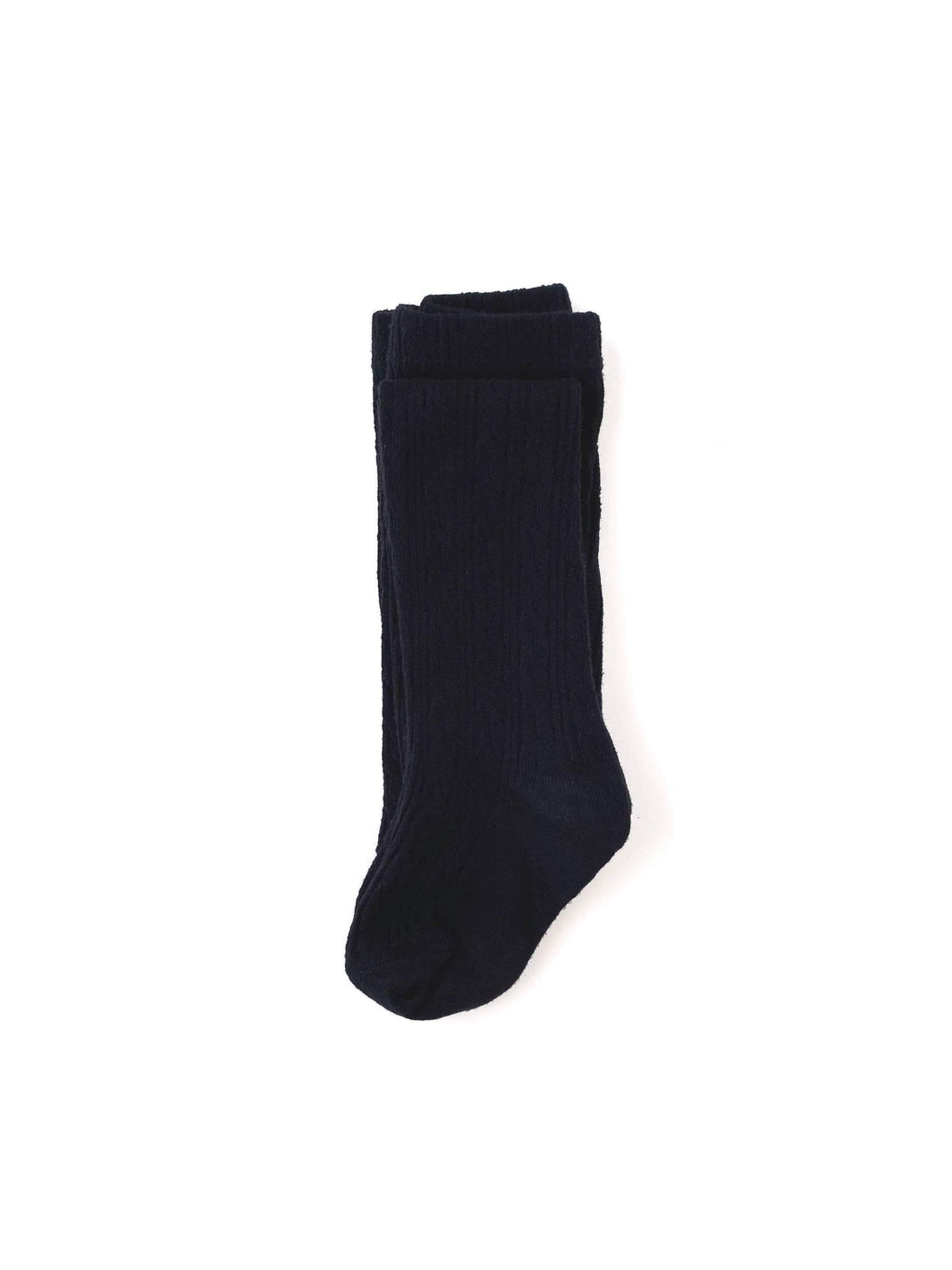 Little Stocking Co. Black Cable Knit Tights