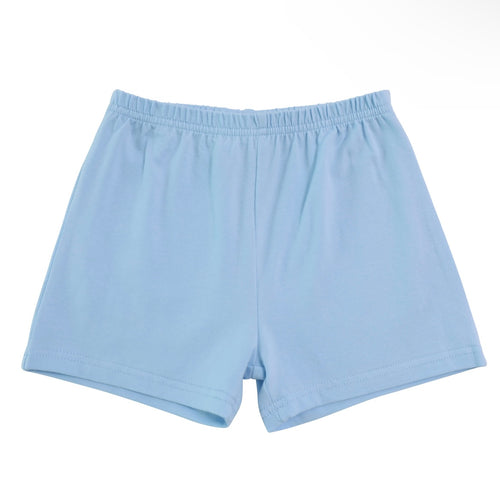 Jellybean Knit Cotton Shorts- Light Blue