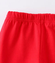 Load image into Gallery viewer, Red Ruffle Capri Pants