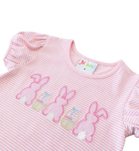 Load image into Gallery viewer, Easter Bunny Trio Appliqué Shirt- Pink