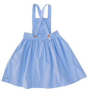 Wren and James Apron Pinafore in Light Chambray