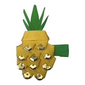 Sculpted Pineapple Clip Bow