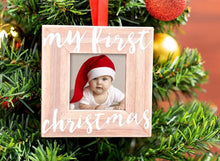 Load image into Gallery viewer, My First Christmas Photo Ornament