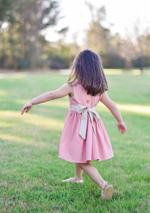 French Rose Pintuck Dress