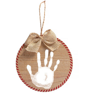 Wooden Babyprints Ornament